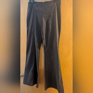 Girls Only Retro Bell Bottom Chocolate Brown Pants With Slit In The Back, Size M